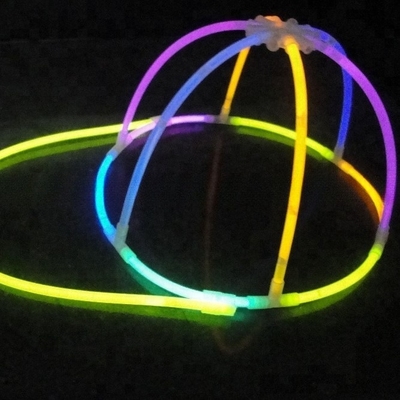 Decorazione di festa di Natale Multi Colore Glow Stick Cap con 6-12 ore di tempo luminoso